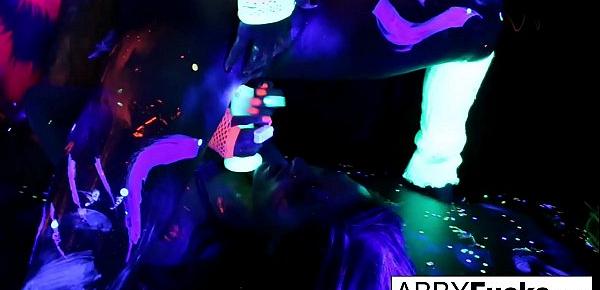  Black Light Rainy Night with Abigal Mac & Ava Addams!